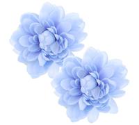 NUOBESTY 2 Piezas Abrazadera de Cortina Floral de Plástico y Metal | Clip Fácil de Colocar, Agarre Suave Tejido, Estilo Elegante para Decoraciones y Hoteles