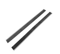 NUOBESTY 2 Piezas Burlete para Puertas Cepillo Flexible de Cerdas Negras, Sellado Inferior para Huecos, Bloqueo de Viento y Sonido en Interiores, de 50 Cm