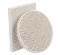 NUOBESTY 2 Piezas Herramienta de Soldadura para Joyería Ladrillo Refractario de Cuarzo en Forma de Panal, Resistente a Altas Temperaturas, Portátil de Cordierita Clara para Fabricación de