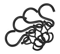 NUOBESTY 4 Piezas Percha Giratoria de Metal Negro para Exteriores Diseño de Hebilla Rotativa y Fácil Instalación, Gancho Resistente para Macetas y Cestas Colgantes de Jardín