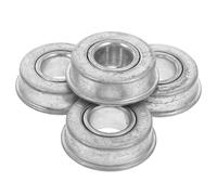 NUOBESTY 4 Rodamientos de Bolas Alta Precisión Brida de Acero bajo Ruido y Fácil Instalación para Ruedas de Cortacésped para Carretillas de Jardín y Tractores de Césped