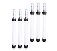 NUOBESTY 6 Piezas Indicador de Nivel de Agua para Macetas, Plástico Blanco | Alerta de Escasez y Lectura Flotante, Diseño Simple para Maceteros, Ayuda a Regar Plantas en Vacaciones