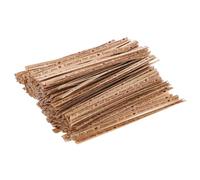 NUOBESTY Bridas Reutilizables de Papel Kraft 10 CM para Bolsas de Pan y Dulces Lazos Giratorios Retorcidos Impresión Negra o Roja 1000 Unidades para Embalaje y Manualidades