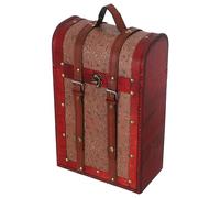 NUOBESTY Caja de Vino de Madera Vintage para Bodas Accesorios de Vinoteca y Eventos Festivos Cajas para Botellas de Vino