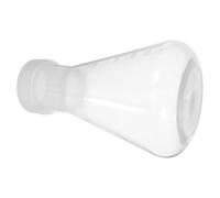NUOBESTY Frasco Cónico de Plástico de 500 Ml con Tapa Hermética Portátil para Actividades Científicas y Uso Educativo Adecuado para Estudiantes