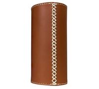 NUOBESTY Funda Protectora para Bidón de Gas Larga de Cuero Marrón | Gas Canisters y Gas Tank, Uso Outdoor y Picnic, Ligera, Fácil de Llevar, Anti-caída y Anti-colisión
