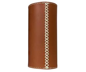 NUOBESTY Funda Protectora para Bidón de Gas Larga de Cuero Marrón | Gas Canisters y Gas Tank, Uso Outdoor y Picnic, Ligera, Fácil de Llevar, Anti-caída y Anti-colisión