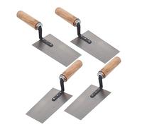 NUOBESTY Juego de 4 Paletas Inoxidable para Herramientas de Albañilería Espátulas para Acabado Resistente Corrosión para de Construcción