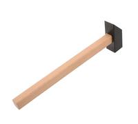 NUOBESTY Martillo de Joyero para Repujado y Estampado, Herramienta para Conformar Metales, Hierro y Madera, Mango de Madera, Caras Planas, para Cobre y Latón, Joyeros y Bricolaje