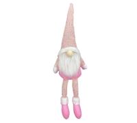 NUOBESTY Muñeca sin Rostro de Papá Noel, Muñeca Temática Navideña Rosa de Tela No Tejida, Adorno Decorativo para Árbol de Navidad y Reuniones