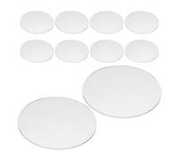 NUOBESTY Pantalla Acrílica Redonda Plana para Foco Mr16gu10 de 30 Piezas, Resistente al Calor y Alta Transmisión de Luz, Adecuado para Iluminación en Baños y Salones Modernos