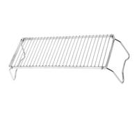 NUOBESTY Rejilla de Estufa al Aire Libre, Rejilla de Malla de Alambre para Barbacoa Plegable de Acero Inoxidable, Plata, Portátil, para Picnic y Camping