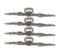 NUOBESTY Tiradores de Aleación de Zinc Estilo Europeo Clásico Vintage para Armarios de Cocina, Pack de 4 Piezas con Diseño Retro Decorativo y Antiaflojamiento