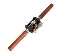 Nurnesy Fondo Plano de Acero Inoxidable 440C con Radios Ajustables | Cepilladora Manual para Carpintería con Microajuste de Latón y Mangos de Palisandro para Dar Forma a Detalles de