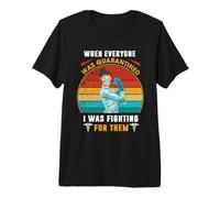 Nurse I Was Fighting For Them Retro Vintage For Nurse Camiseta Premium