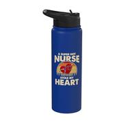 Nurses Couple Gift Super Hot Nurse Stole My Heart Valentines Stainless Steel Insulated Water Bottle