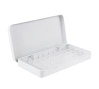 NUSITOU Caja de Acuarelas de Hierro y Plástico de Color Claro, Estuche Rectangular Ligero y Elegante para Mantener Ordenado el Escritorio, Adecuado para Artistas y Regalos