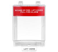 NUSITOU Cubierta de Alarma Protectora Plástico para Interruptor contra Incendios, Resistente al Fuego Agua, Fácil de Instalar para Protección Total del Botón de Emergencia