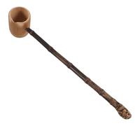NUSITOU Cucharón de Bambú Japonés Resistente Mango Largo para Ceremonias de Té y Camping al Aire Libre, Herramienta Multifuncional para Agua y Cocina