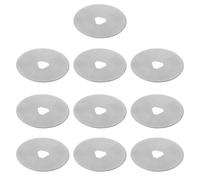 NUSITOU Cuchillas de Corte Rotatorias de 45 Mm 10 Piezas con Estuche, Cuchillas de Rueda para Cortar Tela, Cuero, Papel y Manualidades, Recambio para Cutter Rotatorio Artesanía