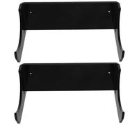 NUSITOU Gancho para Sujetar el Rodillo de Cocina Negro de Acrílico, Estante Estable para Almacenamiento en Pared, Pack de 2 Unidades Moderno y Funcional