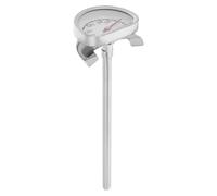 NUSITOU Termómetro para Freír con Sonda de Acero Inoxidable, Soporte Pequeño, Lectura Instantánea, Temperatura Precisa para Aceite y Carne en Cocina Doméstica, Uso en Horno y Barbacoa
