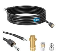 NUTKIT Manguera Limpieza Tuberías 10M 180 Bar,Kit Limpiezas de Tubería