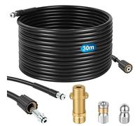 NUTKIT Manguera Limpieza Tuberías 30M 180 Bar,Kit Limpiezas de Tubería