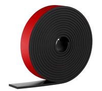NUTKIT Tira de Goma Flexible Rollo de Caucho 3m×25mm×3mm, Autoadhesivo