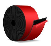NUTKIT Tira de Goma Flexible Rollo de Caucho 3m×50mm×2mm, Autoadhesivo
