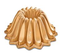 Nutrichef Bundt Cake Mould Diámetro 23 cm - Aluminio Cake Tin with Non-Stick Coating for Even Baking PFOA-Free, Easy to Clean, Elegant Ribbed Design