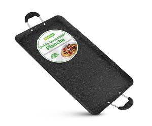 Nutrichef sarten parrilla, Grill, 28cms, Anodizada, Asador, Plancha cocina, Antiadherente, Asas reforzadas, Apto para lavavajillas