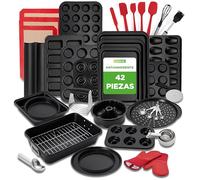 Nutrichef Set Completo de Moldes de Reposteria, Pack de 42, Antiadherentes, Ideal para la Cocina Diaria