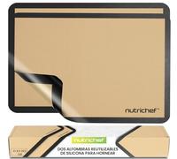 Nutrichef Tapetes de Silicona para Hornear, Libres de PFOA, Antiadherentes, Resistentes al Horno Hasta 240°C, Aptas para Congelador y Lavavajillas, Set de 2