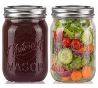 Nutrichef tarros de cristal con tapas, Frascos de vidrio herméticos, Mason jars, Para conservas, Almacenaje, Meal prep, Especias, Mermelada