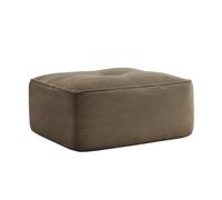 NuvlaGu Cordelia Sofá otomano de pana marrón sin boneless modular sofá comodidad de asiento en la nube, tejido de pana apto para mascotas, antideslizante, forma de L y U, salón, sofá de relax