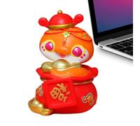 Nuyhgtr 2025 Year of The Snake Miniature Figuras de dibujos animados Snake Escultura Mesa Colectible, Miniatura China Snake Figurines 2025 Year of The Snake Sculpture, Tabletop Ornaments for Home