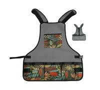 Nuyhgtr Gardening Apron for Women, Adjustable Oxford Work Apron with Pockets, Lightweight Smock for Florists & Adults for Yard Work, Harvesting, Baking, BBQ, Cooking, Art & Painting, Gris