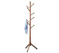 Nuyhgtr Heavy Duty Coat Rack, Wooden Hall Tree, Coat Rack with Hooks, Modern Coat Hanger, Purse Jacket Hanger, 172 x 38 cm, Simple Hat and Scarf Rack Stand for Jackets, Handbags and Umbrellas