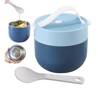 Nuyhgtr Insulated Soup Container, Portable Food Bowl, Leakproof Thermal Design, Built-in Spoon, Travel Lunch Jar, Ideal para Kitchen, Home, Camping, Workplace, On-the-Go Meals