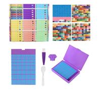 Nuyhgtr Rhinestone Painting Storage, Art Containers with Trays & Stand, Gem Craft Organizer Box for Men, Women, Boys, Girls, Youth, and Teens, Accessories Kit