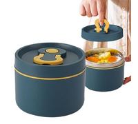 Nuyhgtr Stainless Steel Lunch Box, Thermal Lunch Box, Insulated Lunch Container, 650 ml Lunch Contenedor, Meal Prep Containers, Portable Food Storage, Insulated Food Box, for Fruit Ensalad Meat