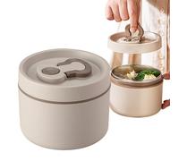 Nuyhgtr Stainless Steel Lunch Box, Thermal Lunch Box, Insulated Lunch Container, 650 ml Lunch Contenedor, Meal Prep Containers, Portable Food Storage, Insulated Food Box, for Fruit Ensalad Meat