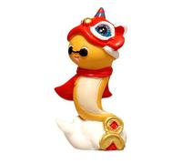 Nuyhgtr Year of The Snake Ornaments, Chinese New Year Snake Statue, God of Wealth Golden Snake, Snake Ornament for Car, Chinese New Year Decorations, Perfect for Desk, Car and Studio Decorations