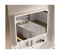 nviusdSJ Espejos de baño, Armario de Almacenamiento con Espejo 2 Puertas, Adecuado for familias Modernas, hoteles, gimnasios y Otros escenarios(90 * 70cm/35.4 * 27.5in)