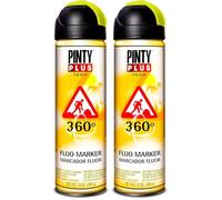 NVS 254 Spray marcador 360º PINTYPLUS TECH 650cc amarillo T146, Estándar (Paquete de 2)