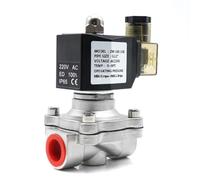 NVSFZGIYG AC110V 220V 380V 24V DC12V válvula solenoide Normalmente Cerrada de Agua Acero Inoxidable 304 diafragma a Prueba Humedad(DC12V-120 Degree)