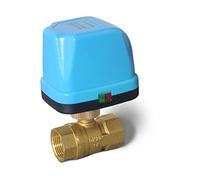 NVSFZGIYG Miniature Electric Actuator Two-Way Motorized Ball 3 Way Valve with Three-Wire Two-Control for Air Conditioning Water Heating 1Pcs(Cr03,2 Way DN20)