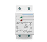 NVSFZGIYG Relé de protección for sobretensión y subtensión, Dispositivo recuperación automática, 40 A, 230 V, riel DIN, 1 Unidad(60A)