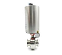 NVSFZGIYG Válvula de Mariposa Abrazadera Vertical Acero Inoxidable SS304/316L con un diámetro Exterior 19-108 mm(57mm Ferrule Od 77.5,SS316L)